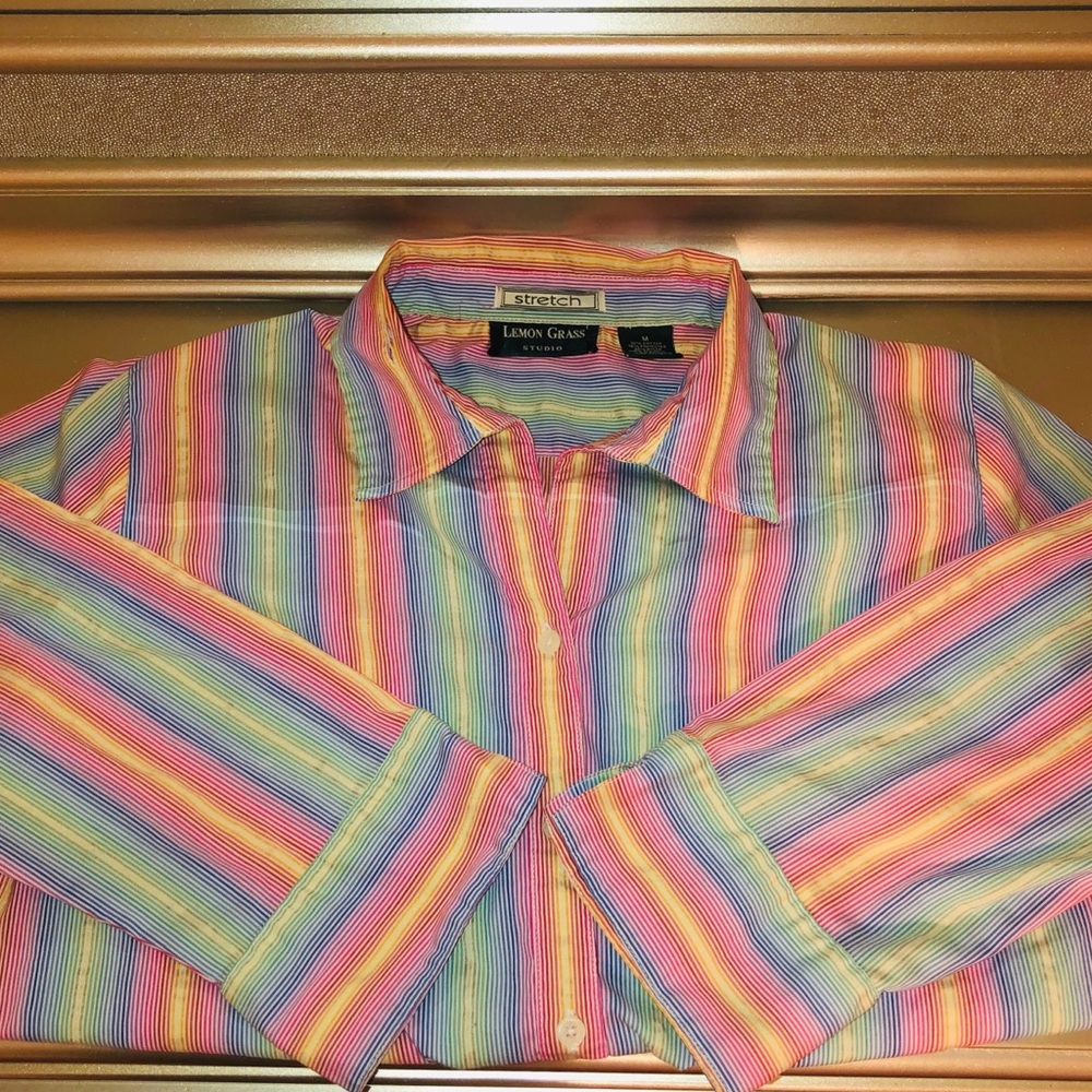 Multi-colored Button shirt